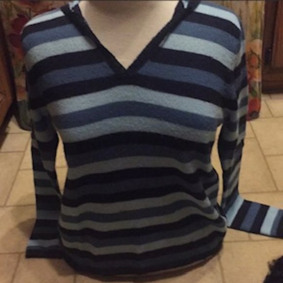 Striped Hoodie Sweater - Picture 1 of 12